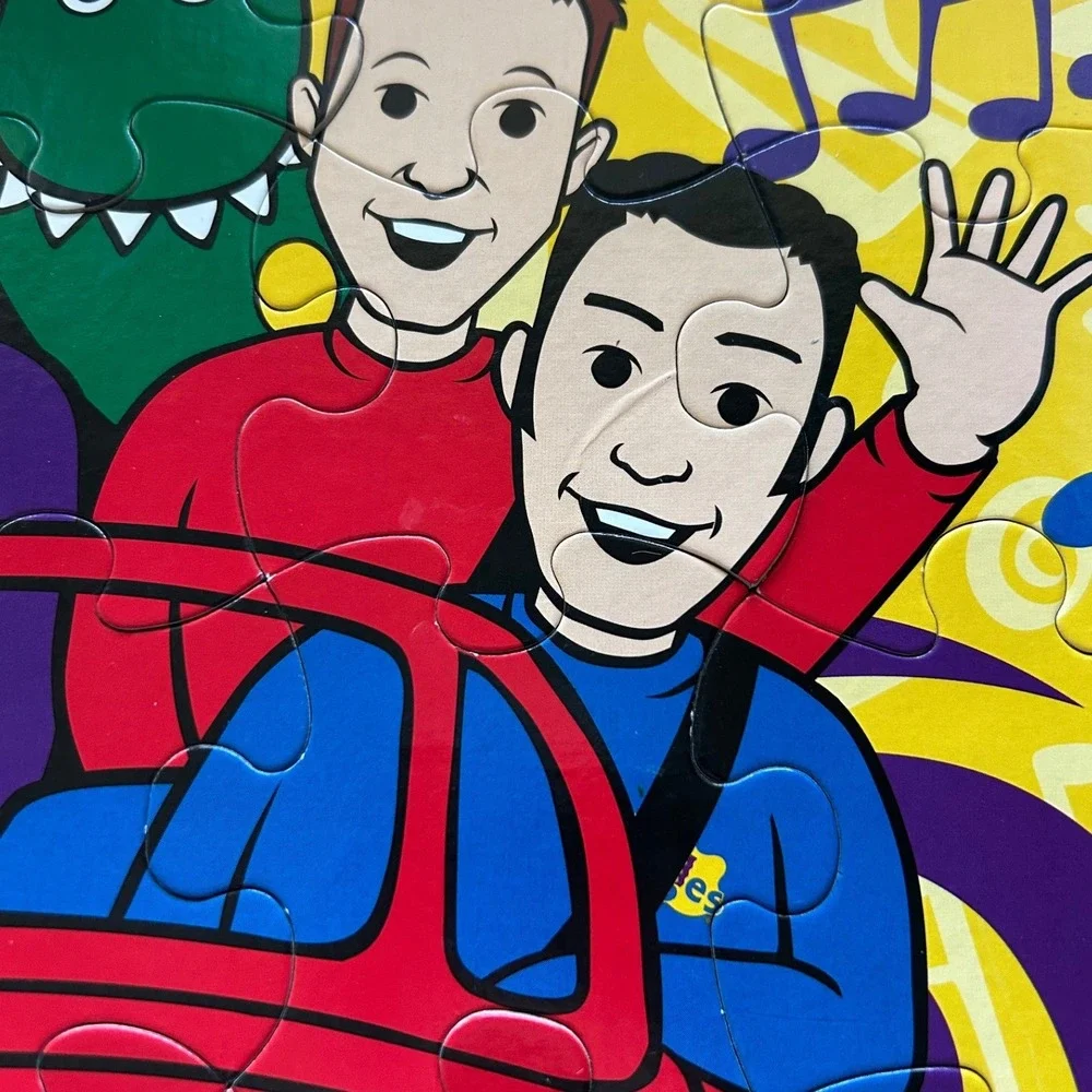 Vintage 2003 The Wiggles Jigsaw Puzzle Kids Multicolor Big‎ Red Car 25 Piece
